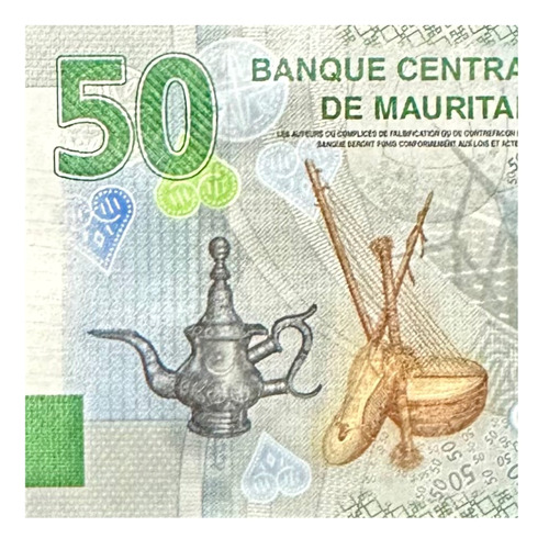 Mauritania - 50 Ouguiya - 2023 - N #369385 - Híbrido