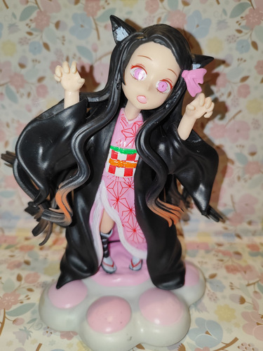 Figura Nezuko Gato Bootleg Kimetsu Demon Slayer  Nezuko Neko