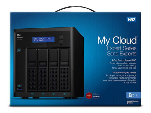Servidor Almacenamiento En Red Wd Ex4100 8tb Negro Nnet