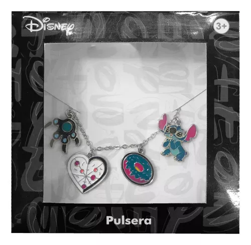 Pulsera Lilo Y Stitch Niña Color Plateado