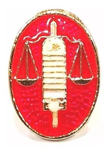 Pim Bótom Broche 17mm Chapeado Direito Justiça Advogados