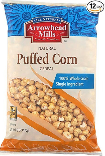 Arrowhead Mills Cereal, Abultada De Maíz, 6 ¿¿bolsa (pack De