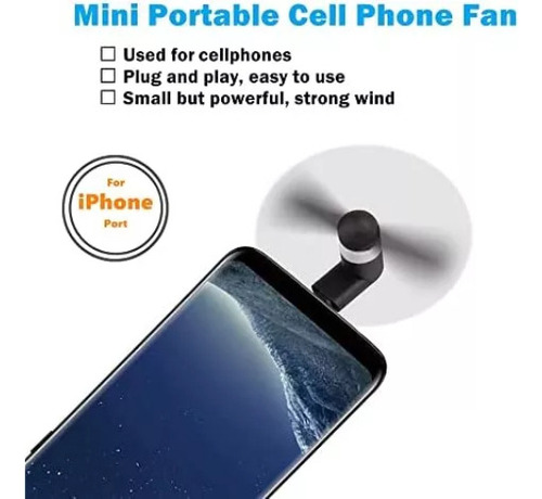 Mini Ventilador Celular Yunlovxee For iPhone'
