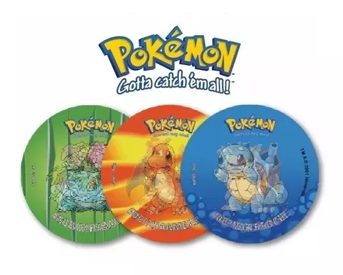 81 Tazos Pokémon Holográficos 3d Colección 1era Edición+caja