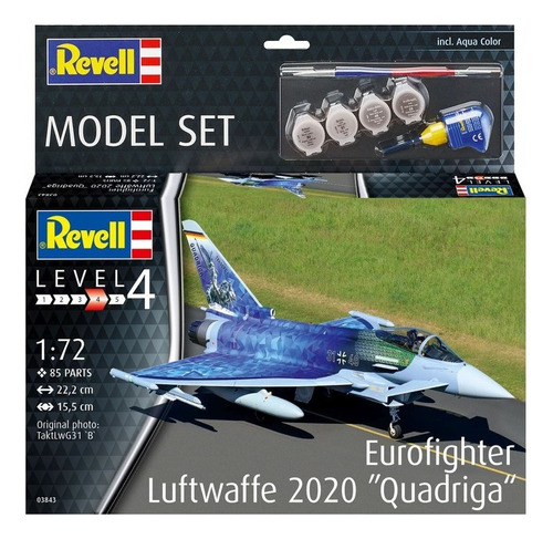 Kit Revell Model Set Luftwaffe Quadriga 1/72 Completo 63843