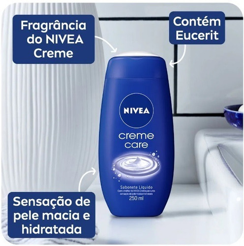 Imagem 2 de 2 de Sabonete Líquido Nivea Creme Care 250ml