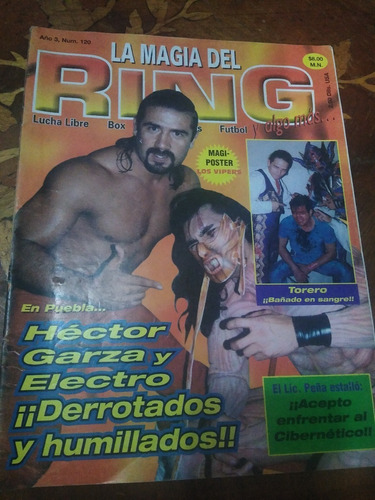 Hector Garza Y Electro En Revista La Magia Del Ring 