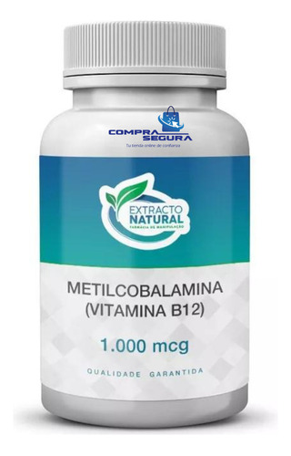 Meticobalamina Vitamina B12 1000mcg  120 Cápsulas