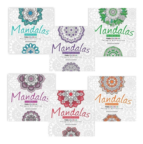 Libro Mandalas Para Pintar Terapia Antiestres - Arteterapia