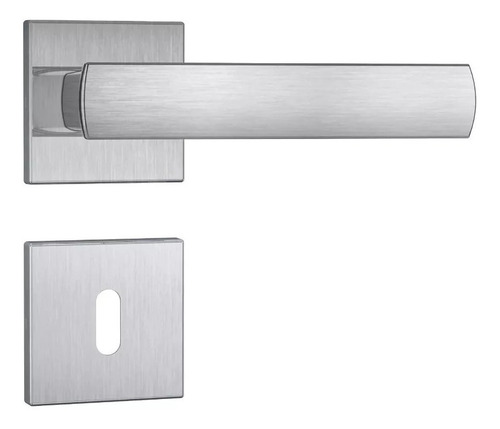 Fechadura Stam Porta Interna 813/35 Escovado Roseta Aço Inox