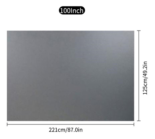 Pantalla Proyector 100 Metal Portátil Anti-luz 16:9 3d 4k 1