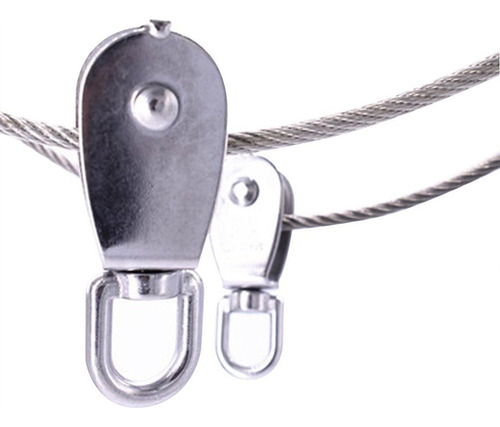 4 Piezas M25 Bloque Rodillos Polea Simple Acero Inoxidable