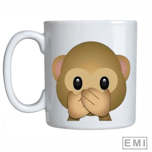 Caneca Macaco Emoji Falo Nada