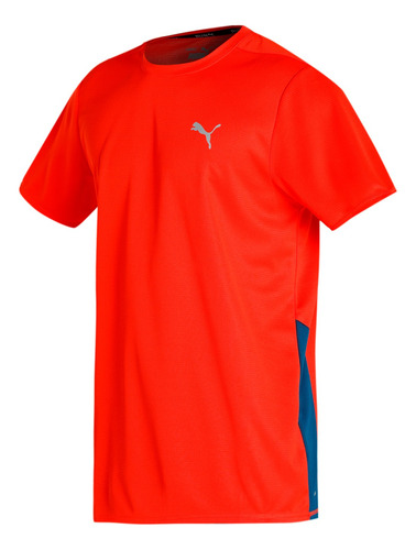 Camiseta Running Favourite Masculino - Vermelho E Azul