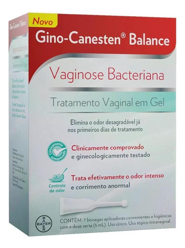 Gino-canesten Balance Gel 5ml Com 7 Bisnagas - Trata Fungos