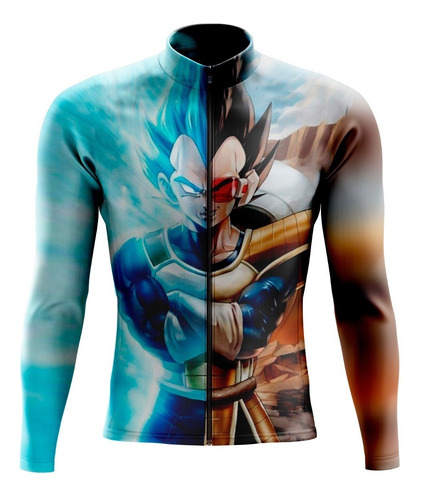 Campera Deportiva Slim Fit Vegeta Dragon Ball Cslim001