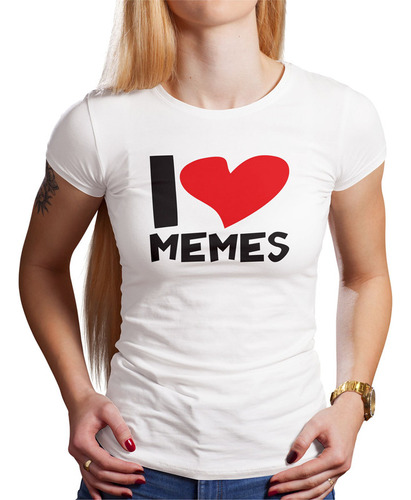 Polo Dama I Love Memes (d0842 Boleto.store)