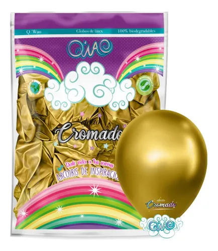 comprar 50 Globos Latex Cromado 12  Qwao Qiao Fiesta