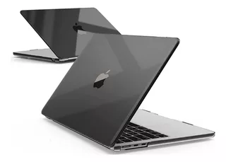 Case Cover @ Macbook Air 13 2022 A2681 Chip M2 Cristal Black