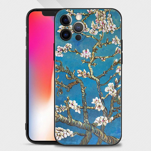 Funda De Silicona Van Gogh Starry Sky Art Para iPhone 14 13