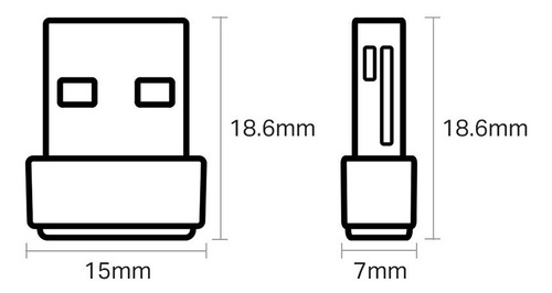 Imagen 4 de 5 de Adaptador Tp Link Usb Doble Banda Ac600 Archer T2u Nano