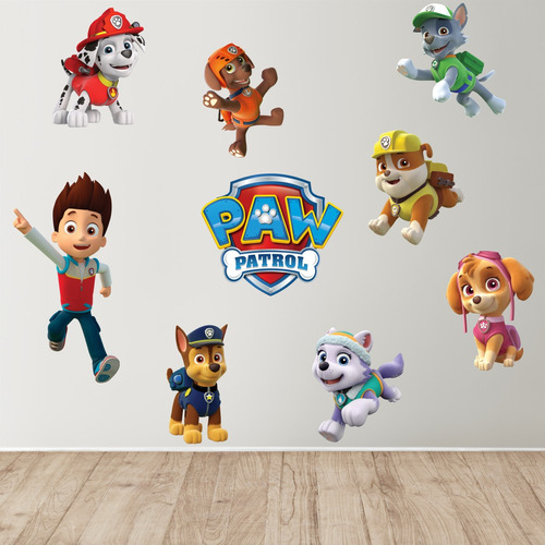 Vinilo Decorativo Pared Infantil Paw Patrol 100x50cm