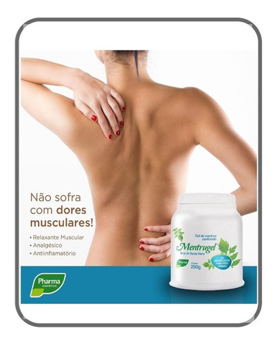 Imagem 3 de 7 de Mentrugel Gel Refrescante Para Pés E Pernas Pharma 250g