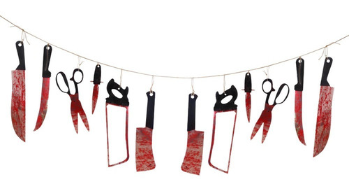 Halloween Cuerda Cuchillos Tortura Sangre Party Casa Muertos