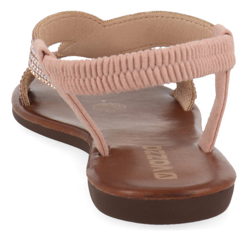 Sandalia Casual Vazza Color Salmon Para Mujer 1290405