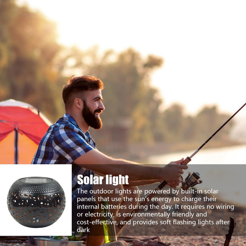 Luz De Mesa Solar Al Aire Libre Lámpara De Llama Parpadeante