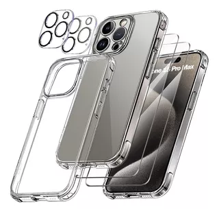 Funda Carcasa + Mica Acrigel Transparente Para iPhone