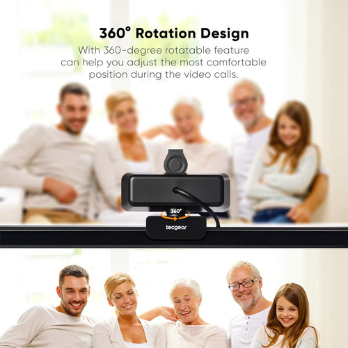 Cámara Web 1080p Full Hd Con Privacidad - Plug & Play Para Z