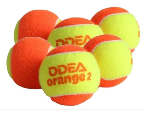 Bola De Beach Tennis Odea Stage 2 - Pack Com 6 Unidades