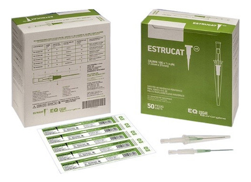 Catéter 18 G Verde 50 Piezas (Usado)