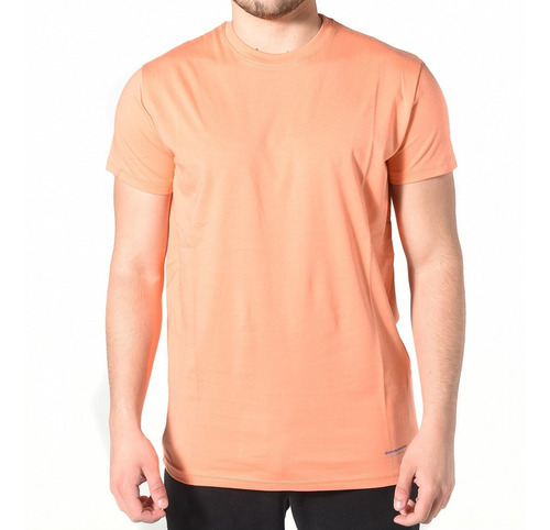 Remera Hombre Bensimon De Pima 30 Peruano Cuello R Coral