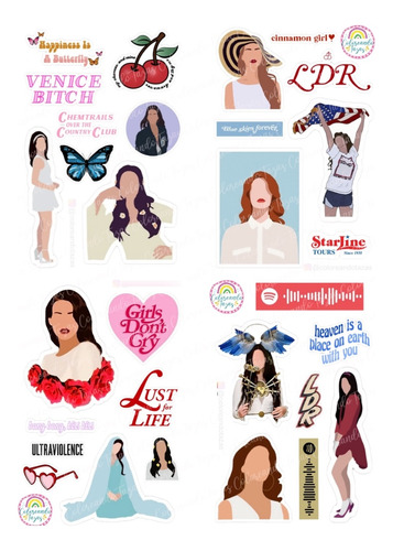 Stickers De Papel Lana Del Rey