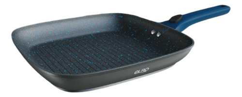 Frigideira Grill Fogão Indução Antiaderente Cabo Removível Cor Azul