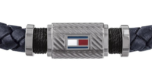 Imagen 3 de 3 de Pulsera Tommy Hilfiger Caballero Color Negro 2790083 - S007