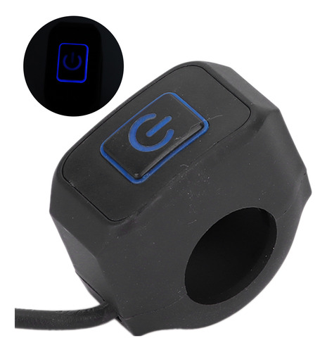 Botón De Control De Manillar De Motocicleta Atv Azul De 22 M
