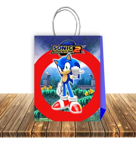 Pack 6 Bolsas De Papel Sorpresa Cumpleaños Sonic V2