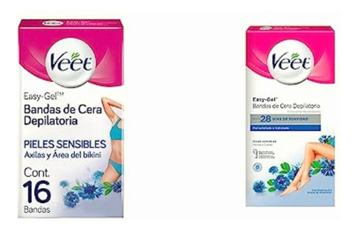 Veet Veet Bandas Depilatorias Áxilas Y Área De Bikini Piel