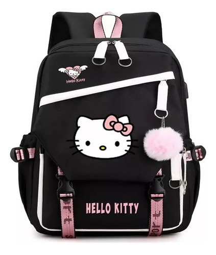 Fwefww Linda Mochila Escolar De Hello Kitty For Grados 1-6 W