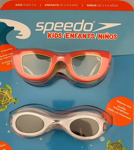 Imagen 2 de 5 de Gafas De Natacion Speedo Niños 3 - 8 Años, Set X 3