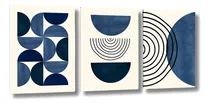 Comprar Quadros Decorativos 60x120 Sala Quarto Geométrico Tons Azul