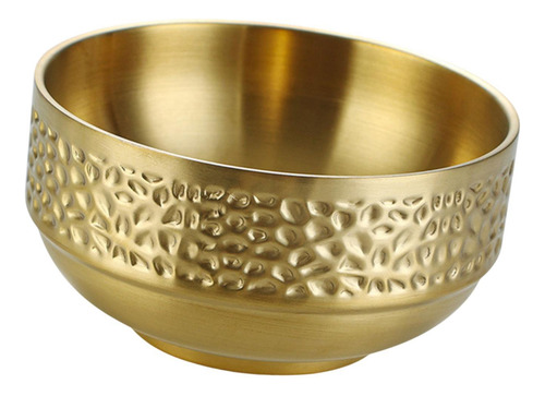 Cuenco De Arroz De Acero Inoxidable, Cuenco Decorativo Medio