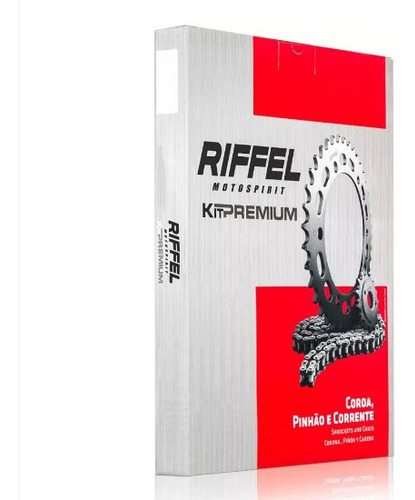 Imagem 1 de 5 de Kit Transmissão, Corr. Coroa E Pinhão, Riffel Fazer 250 2015