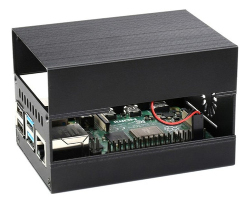 Case De Aluminio Para Raspberry Pi 4,