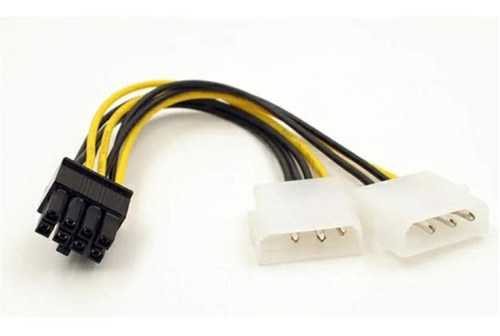 Cable Dual Molex 4 Pin A Pci-e 8 Pin