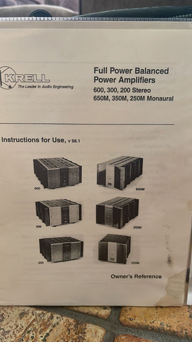 Krell Fpb 750 Mcx (Usado)