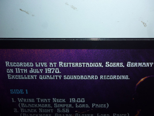 Lp Deep Purple - Live In Aachen 1970 Made In France Raro